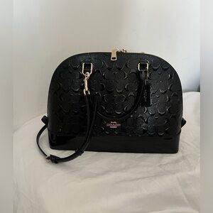 Coach Sierra Black Embossed Satchel